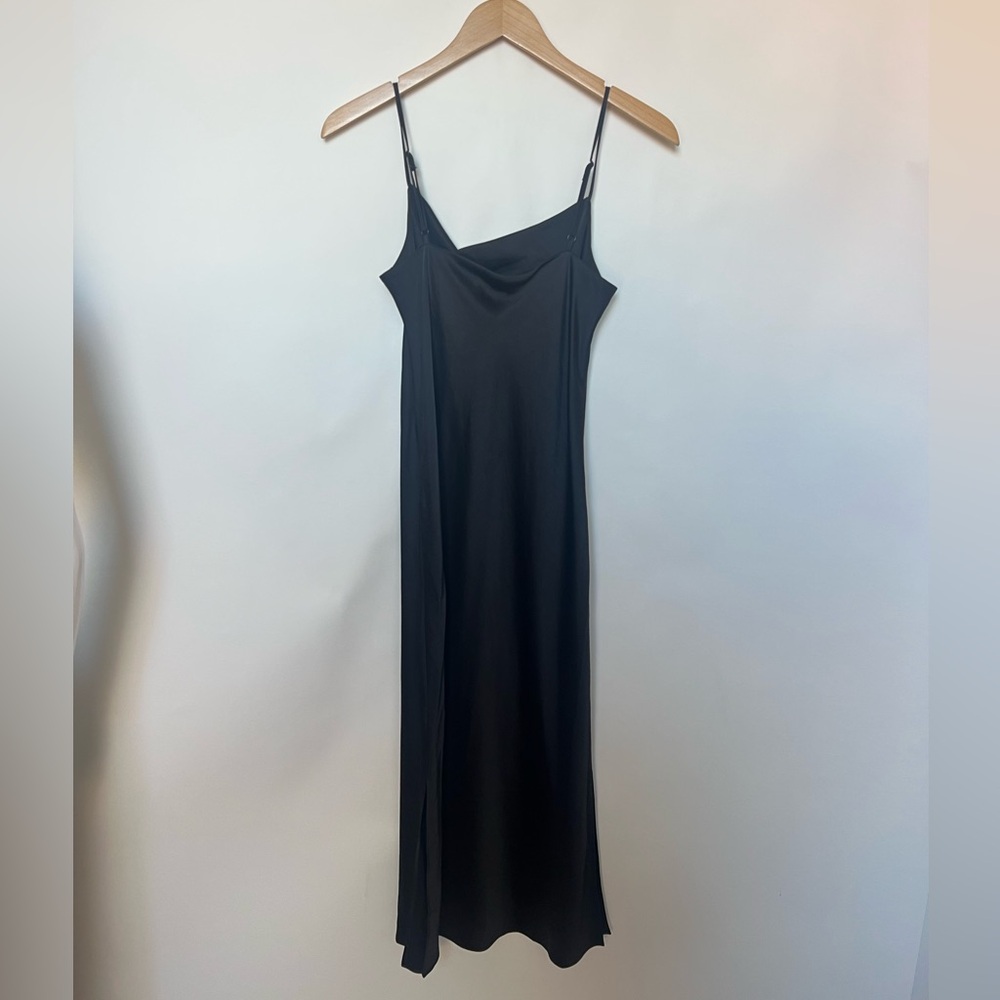 Express Black Cowl Neck Slip Midi Dress – Size M - Picture 7 of 12